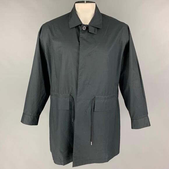 STILL by HAND Size S Black Cotton Drawstring Oversized Coat - Picture 1 of 7